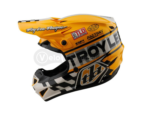 Мотошлем TLD GP PRO Mips HELMET; FIFTY-50 [WHITE / GOLD] SM