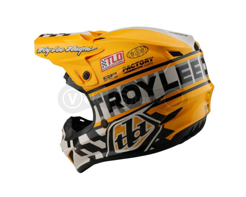 Мотошлем TLD GP PRO Mips HELMET; FIFTY-50 [WHITE / GOLD] SM