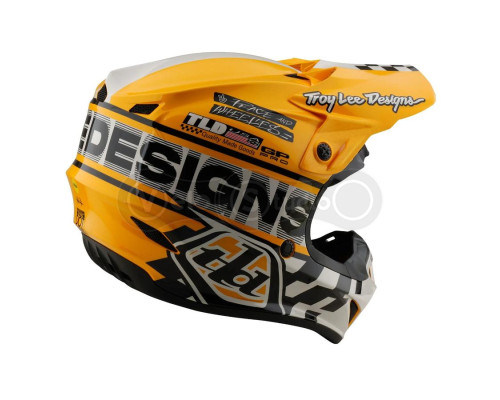 Мотошлем TLD GP PRO Mips HELMET; FIFTY-50 [WHITE / GOLD] SM