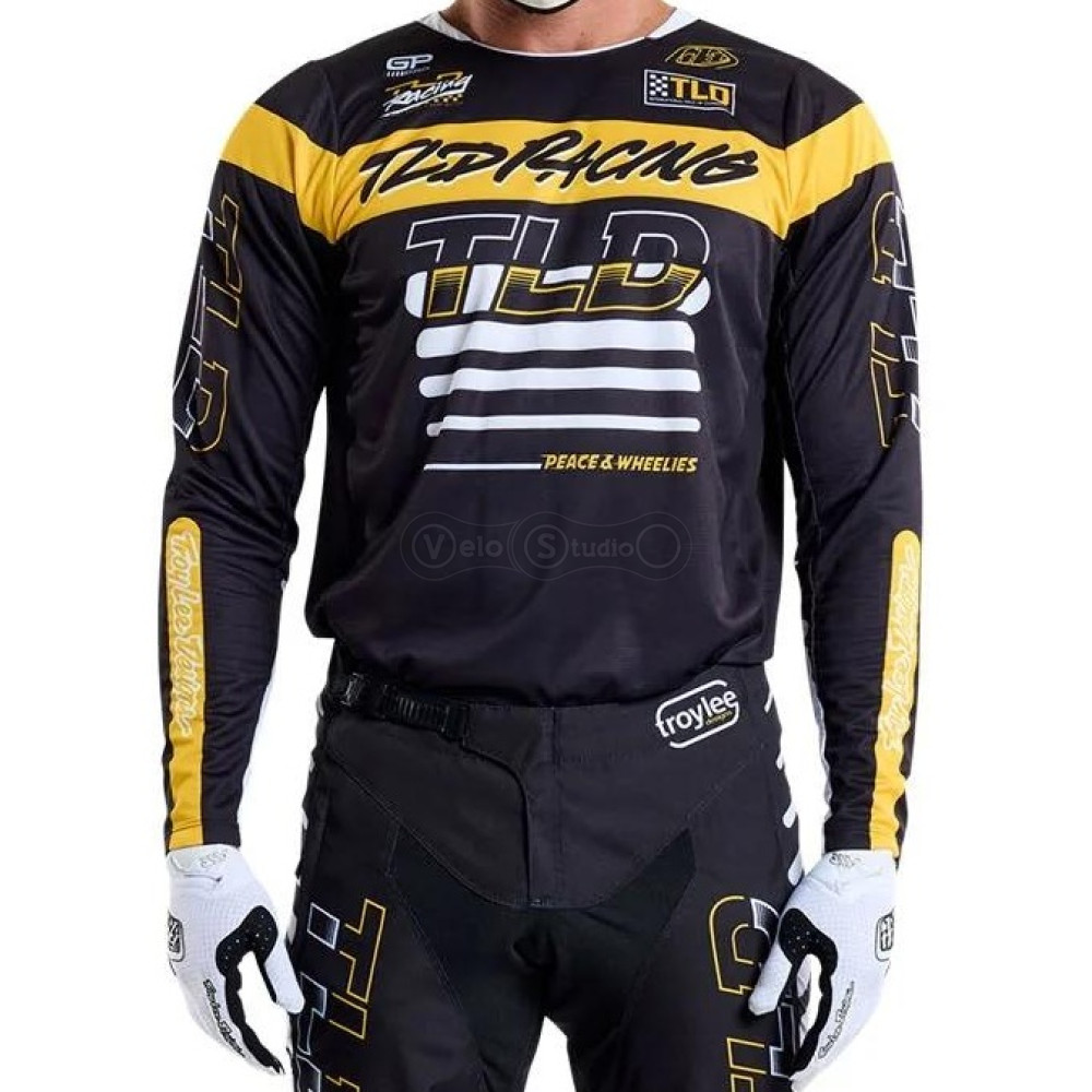 Мото джерсі TLD GP PRO JERSEY; FIFTY-50 [BLACK/GOLD] MD
