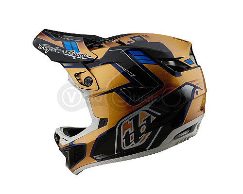 Вело шолом TLD D4 Composite Mips Helmet; Royalty [Black / Gold] XL