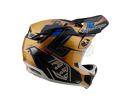 Вело шолом TLD D4 Composite Mips Helmet; Royalty [Black / Gold] XL