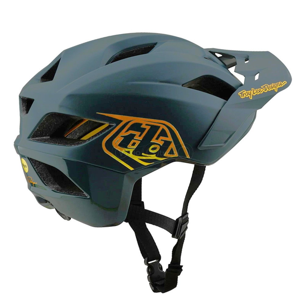 Вело шлем TLD FLOWLINE MIPS HELMET; POINT [GRAY / GOLD] MD/LG