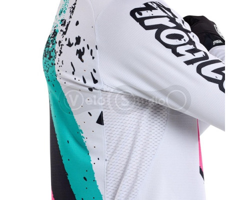 Джерси TLD SPRINT JERSEY; FULL PULL [CHALK] LG