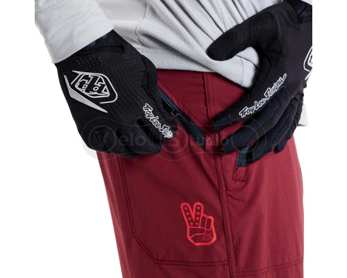 Велошорти TLD SKYLINE TRAIL SHORT SHELL; MONO [OXBLOOD] 32