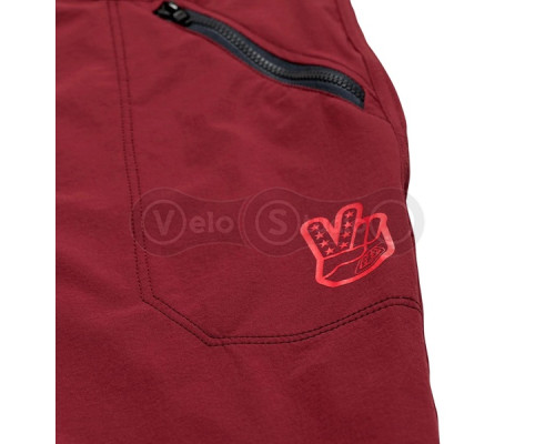 Велошорти TLD SKYLINE TRAIL SHORT SHELL; MONO [OXBLOOD] 34
