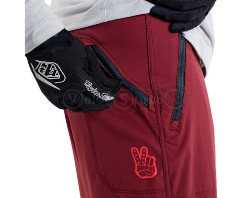 Велошорти TLD SKYLINE TRAIL SHORT SHELL; MONO [OXBLOOD] 36