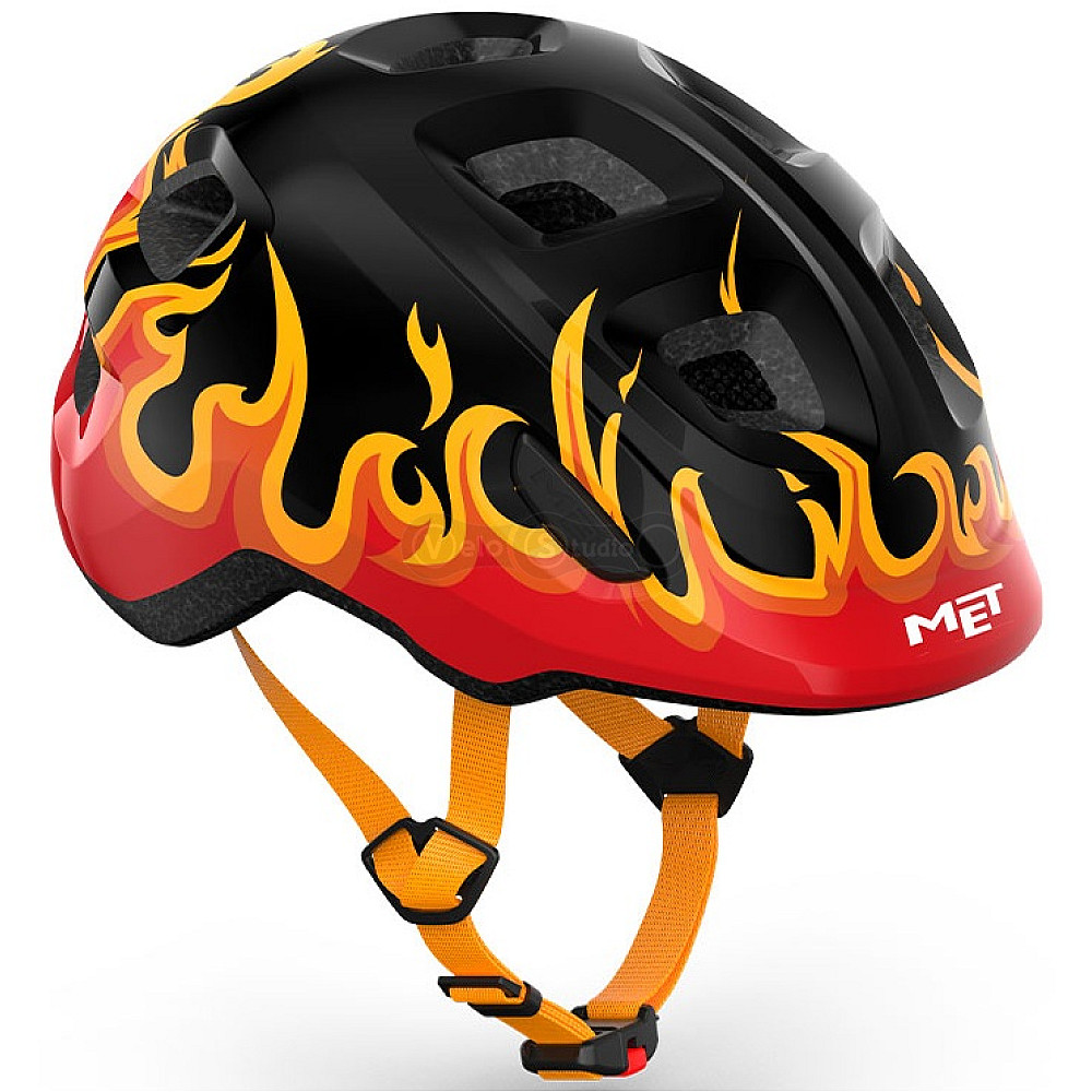 Шолом MET HOORAY CE BLACK FLAMES | GLOSSY XS (46-52)