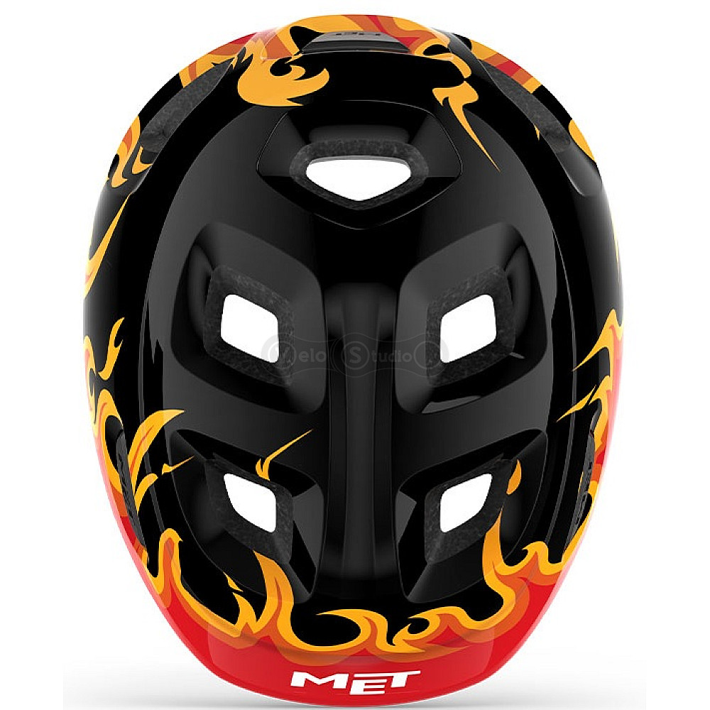 Шолом MET HOORAY CE BLACK FLAMES | GLOSSY XS (46-52)