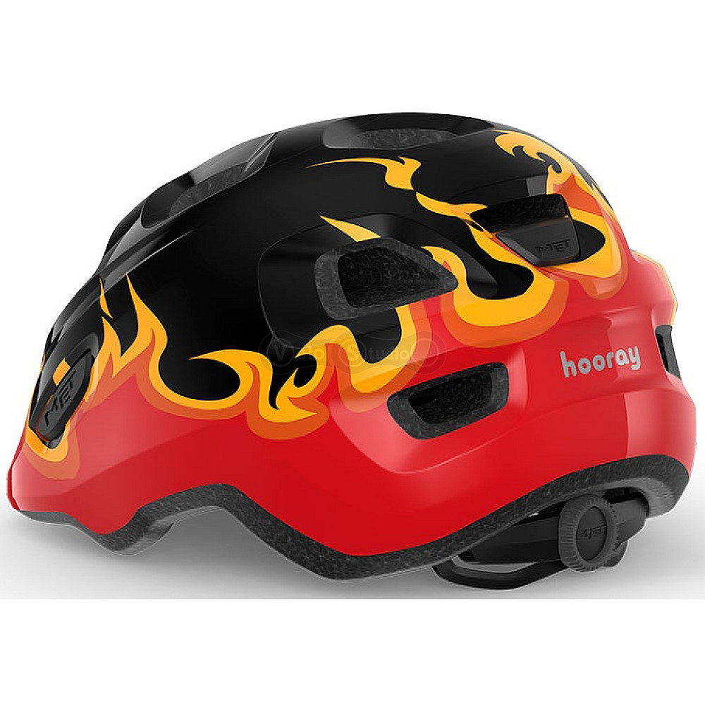 Шолом MET HOORAY CE BLACK FLAMES | GLOSSY XS (46-52)