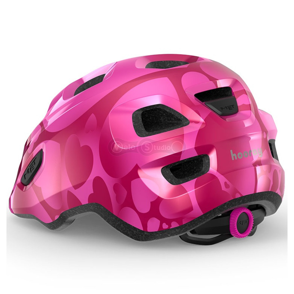 Шолом MET HOORAY CE PINK HEARTS | GLOSSY XS (46-52)