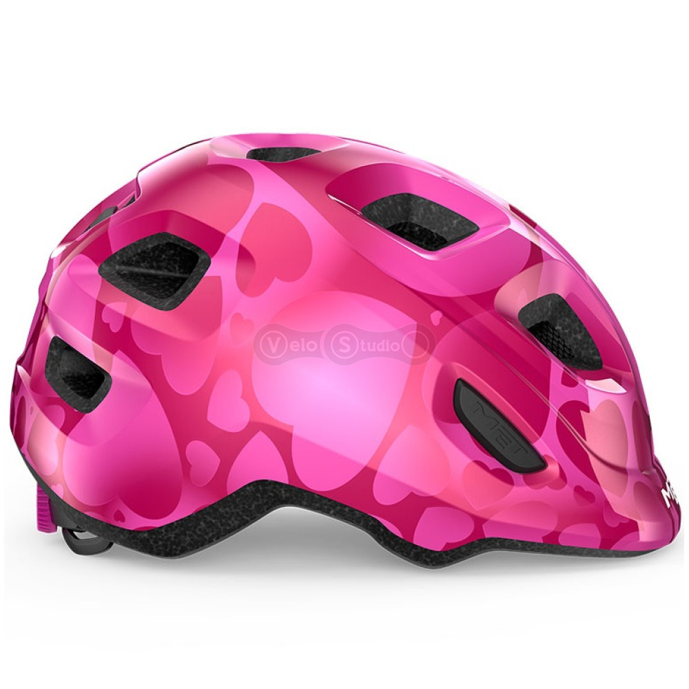 Шолом MET HOORAY CE PINK HEARTS | GLOSSY XS (46-52)