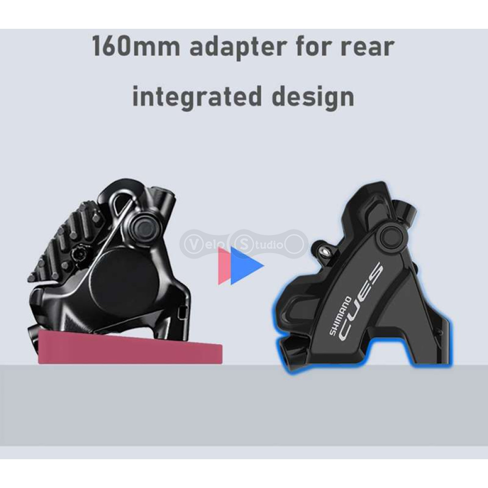 Калипер тормоза задний Shimano BR-U6030, CUES, FLAT MOUNT, колодки B05S