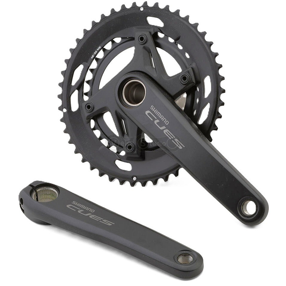 Шатуни Shimano FC-U6030-2, CUES, інтегрована вісь, 170мм, 46X32T, 9-11 швидкостей