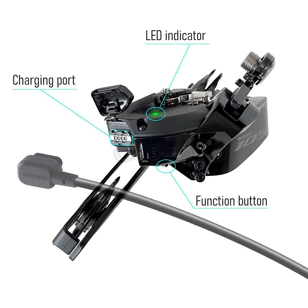 Переключатель задний Shimano RD-R7150 105 Di2, SHADOW 12 скоростей
