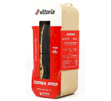 Покрышка Vittoria Corsa Pro 28-622 TLR, бежевая боковина