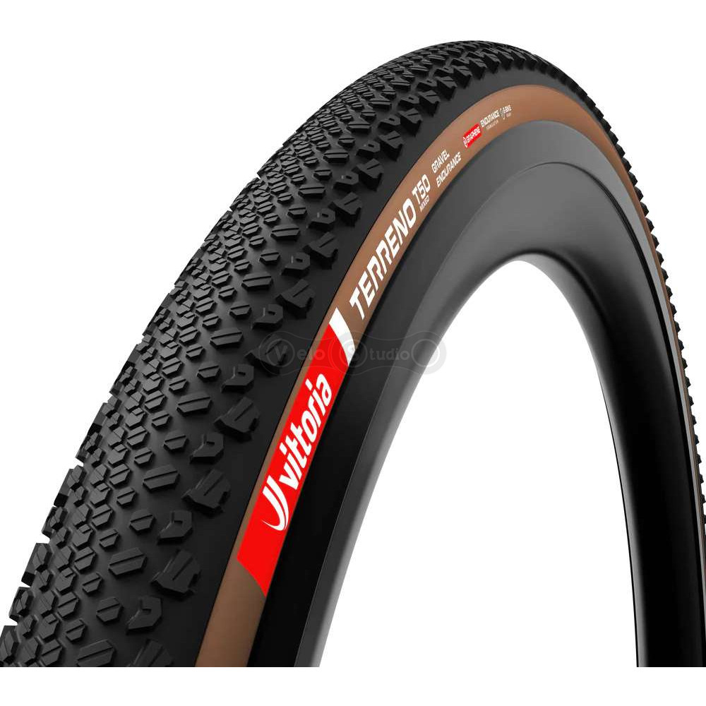 Покрышка Vittoria Terreno T50 Mixed Gravel Endurance 700x45c, бежевая боковина