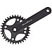Шатуни SunRace FCM80V під квадрат, 170 мм, 34T, 96BCD, на 11/10/9 швидкостей, чорні