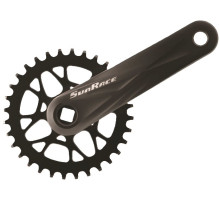 Шатуны SunRace FCM53U под квадрат, 170 мм, 32T, на 11/10/9 скоростей, черные