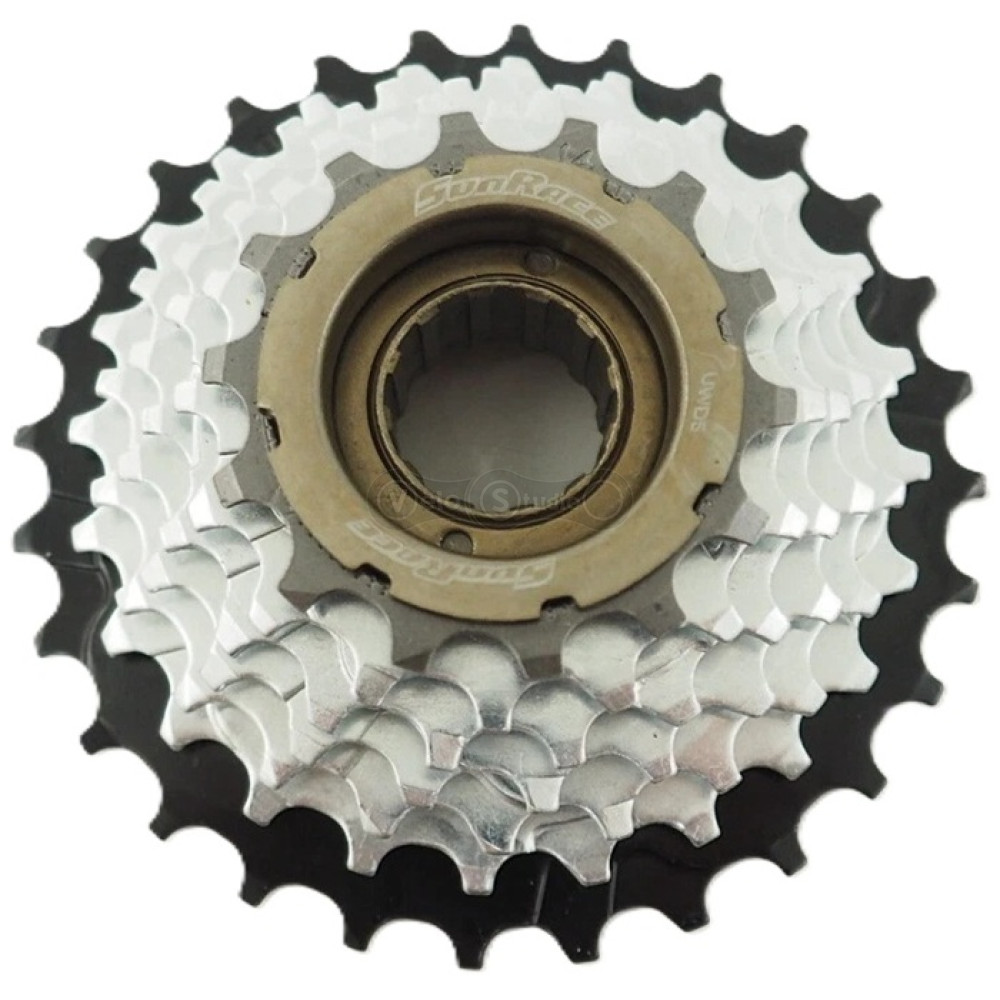 Трещотка SunRace MFM2A 6DS 2, 6 скоростей, 14-28T, Zinc/Black