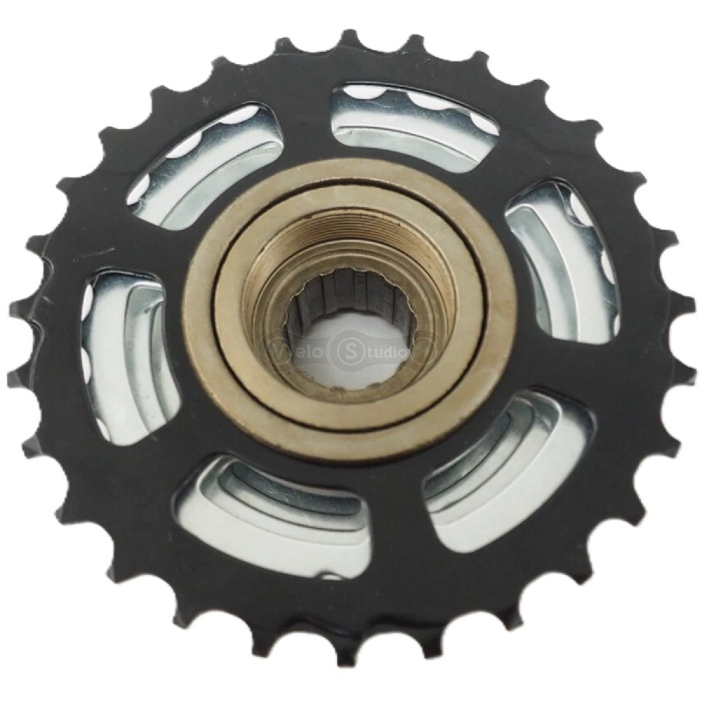 Трещотка SunRace MFM2A 6DS 2, 6 скоростей, 14-28T, Zinc/Black