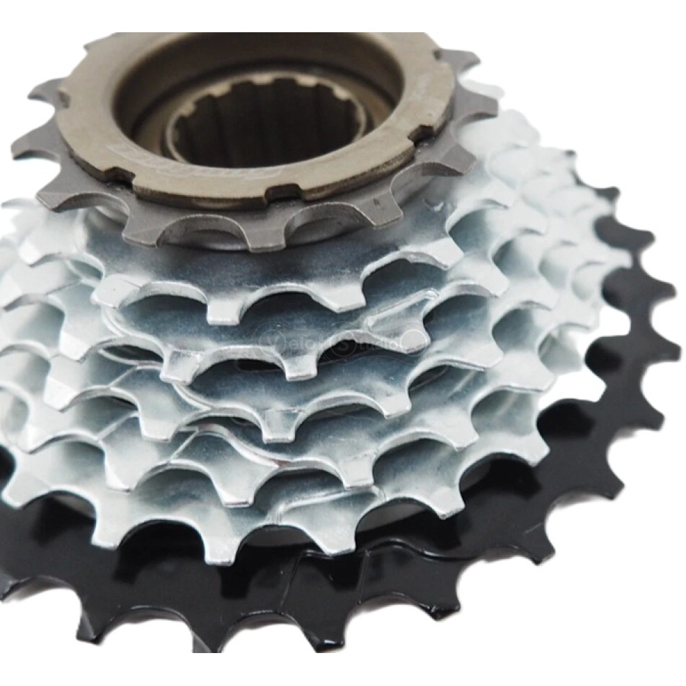 Трещотка SunRace MFM2A 6DS 2, 6 скоростей, 14-28T, Zinc/Black
