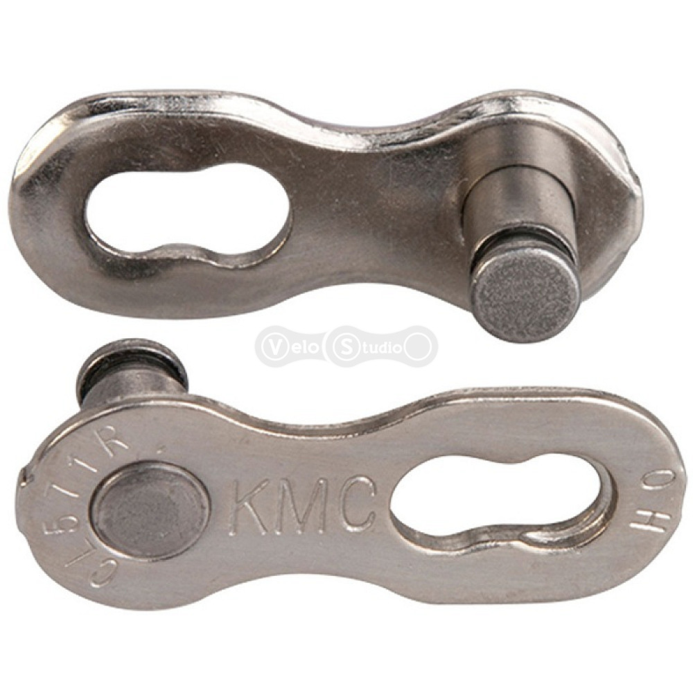 Замок цепи KMC 7/8R Silver EPT 8/7/6 скоростей (7,3мм/KMC/Shimano), 1 замок (polybag)