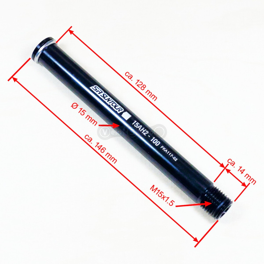 Ось вилки SR Suntour 15AH2 100x15mm FKA117-02 OEM