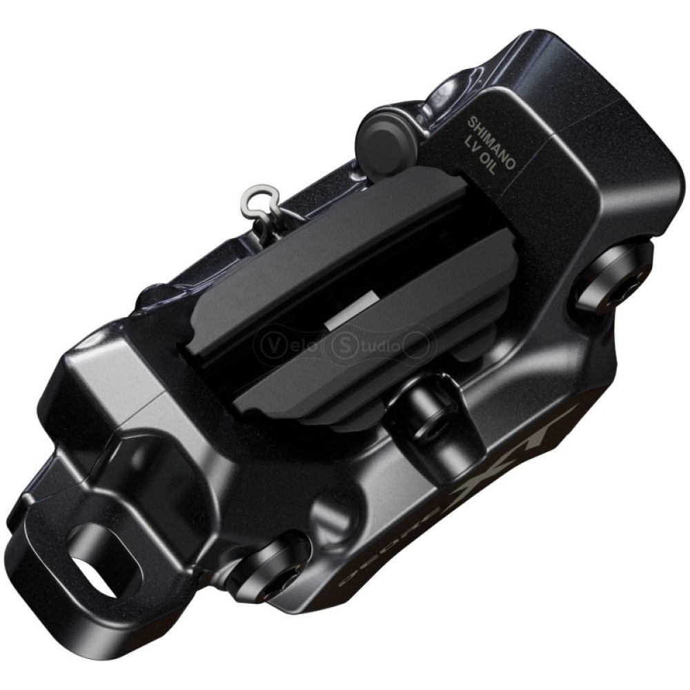 Калипер гидравлического тормоза Shimano BR-M8220 Deore XT, монтаж РМ160мм, колодка P03A-RF полимер