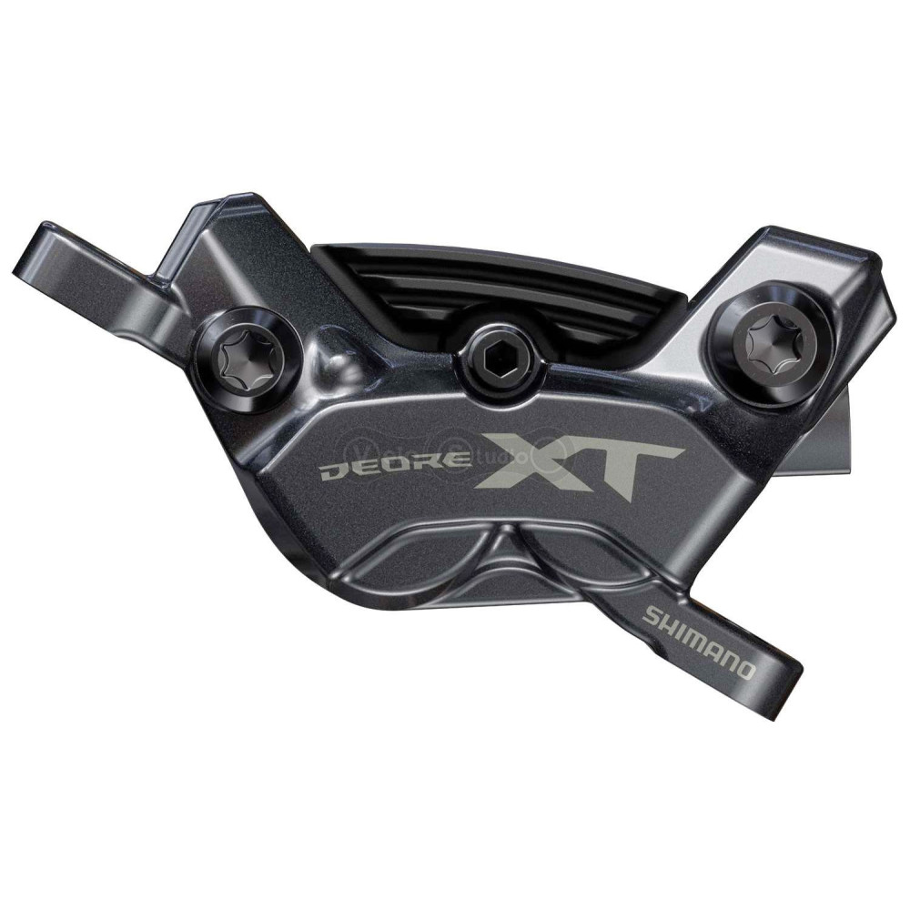 Тормоз гидравлический дисковый Shimano M8220 DEORE XT задний, 4-поршня, J-kit гидролиния 1700мм