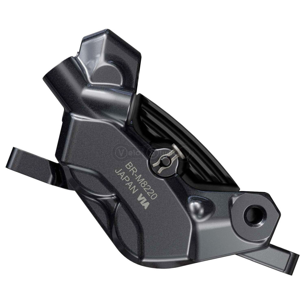 Тормоз гидравлический дисковый Shimano M8220 DEORE XT задний, 4-поршня, J-kit гидролиния 1700мм