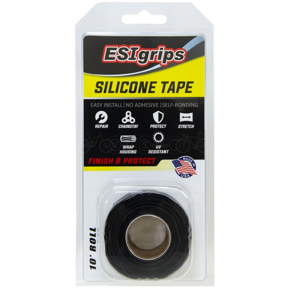 Силіконова стрічка ESI Silicon Tape 10 (3,05м) Roll Black, чорна