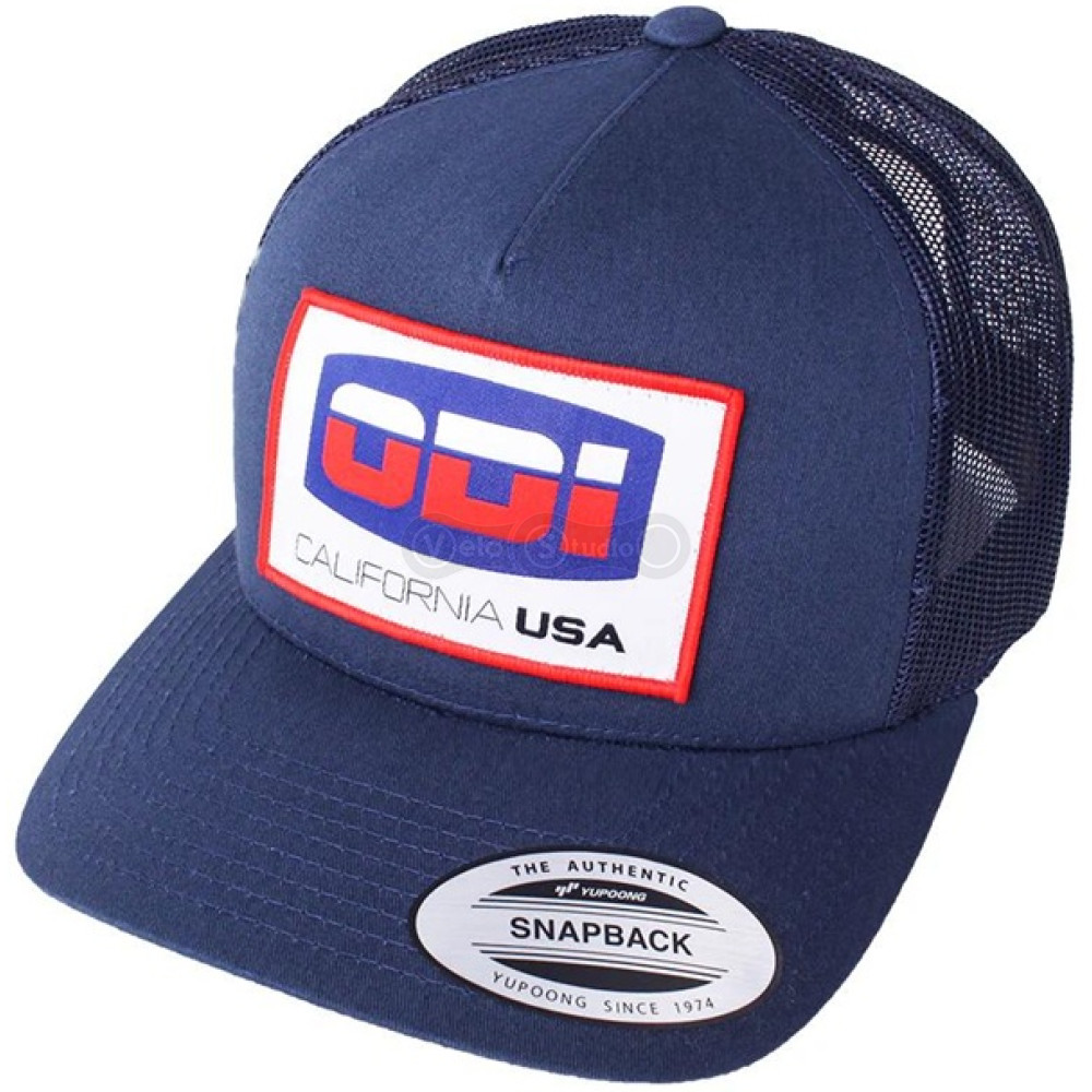 Кепка ODI California Hat Flat Bil Retro/Dad Navy/Wht One Size