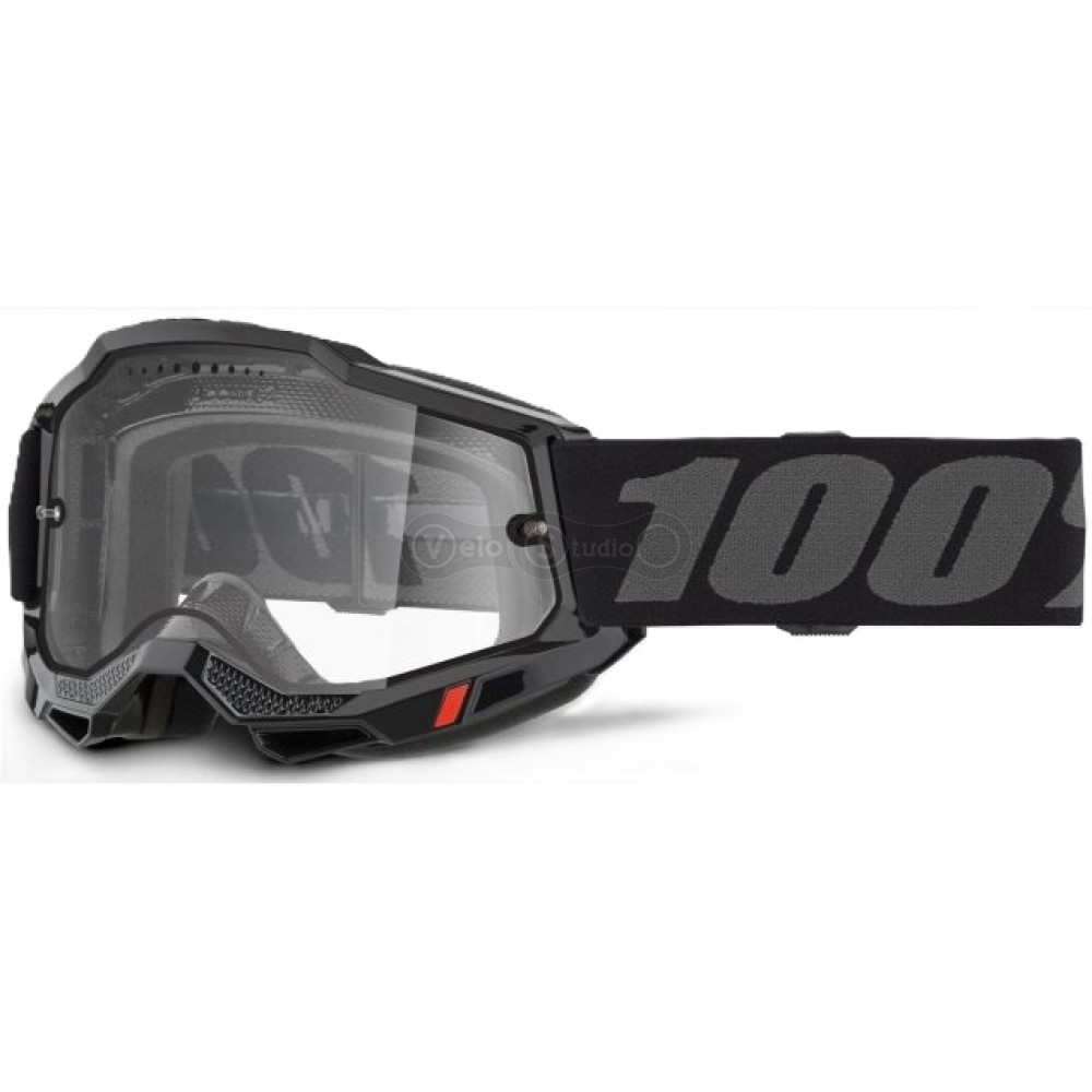 Маска 100% ACCURI 2 ENDURO MTB Goggle [Black], Dual Clear Lens