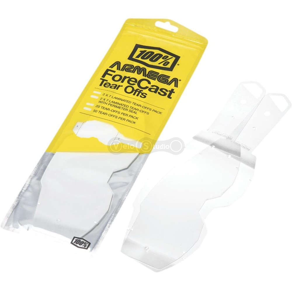 Срывки к маске 100% Tear-Offs ARMEGA/ARmatic Forecast - 20 pack, No Size