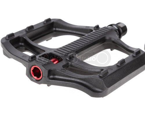 Педали TW нейлон (105x105) втулка, промподшипник, черные