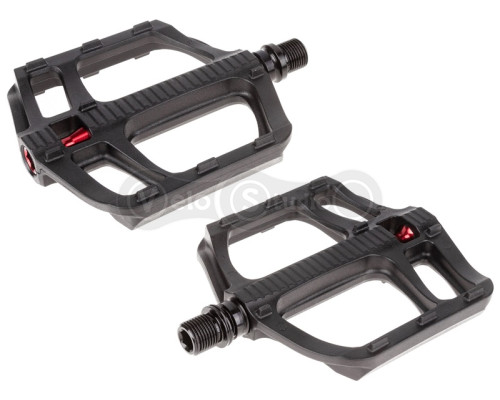 Педали TW нейлон (105x105) втулка, промподшипник, черные