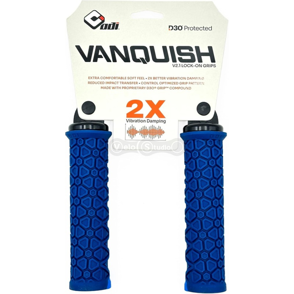 Грипси ODI Vanquish, v2.1 Lock-On ,MTB , Closed End BLue/BLue/Black