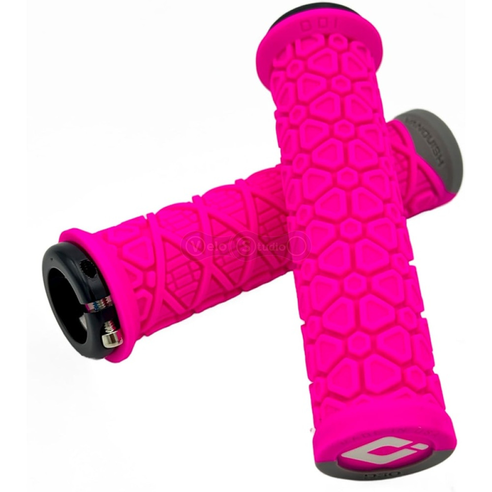 Грипси ODI Vanquish, v2.1 Lock-On ,MTB , Closed End Pink/Gray w/Blk