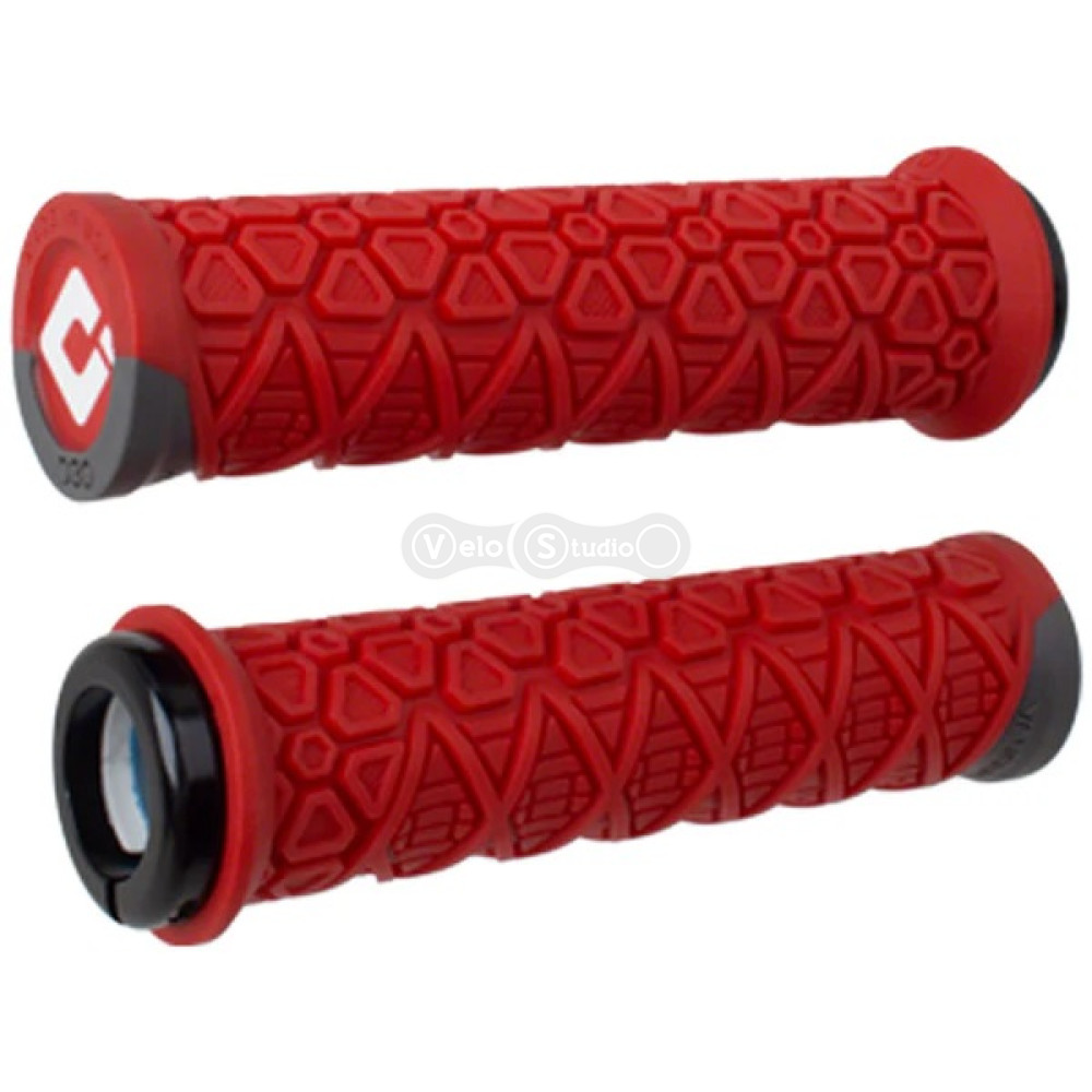 Грипсы ODI Vanquish, v2.1 Lock-On ,MTB , Closed End Red/Grph w/Blk