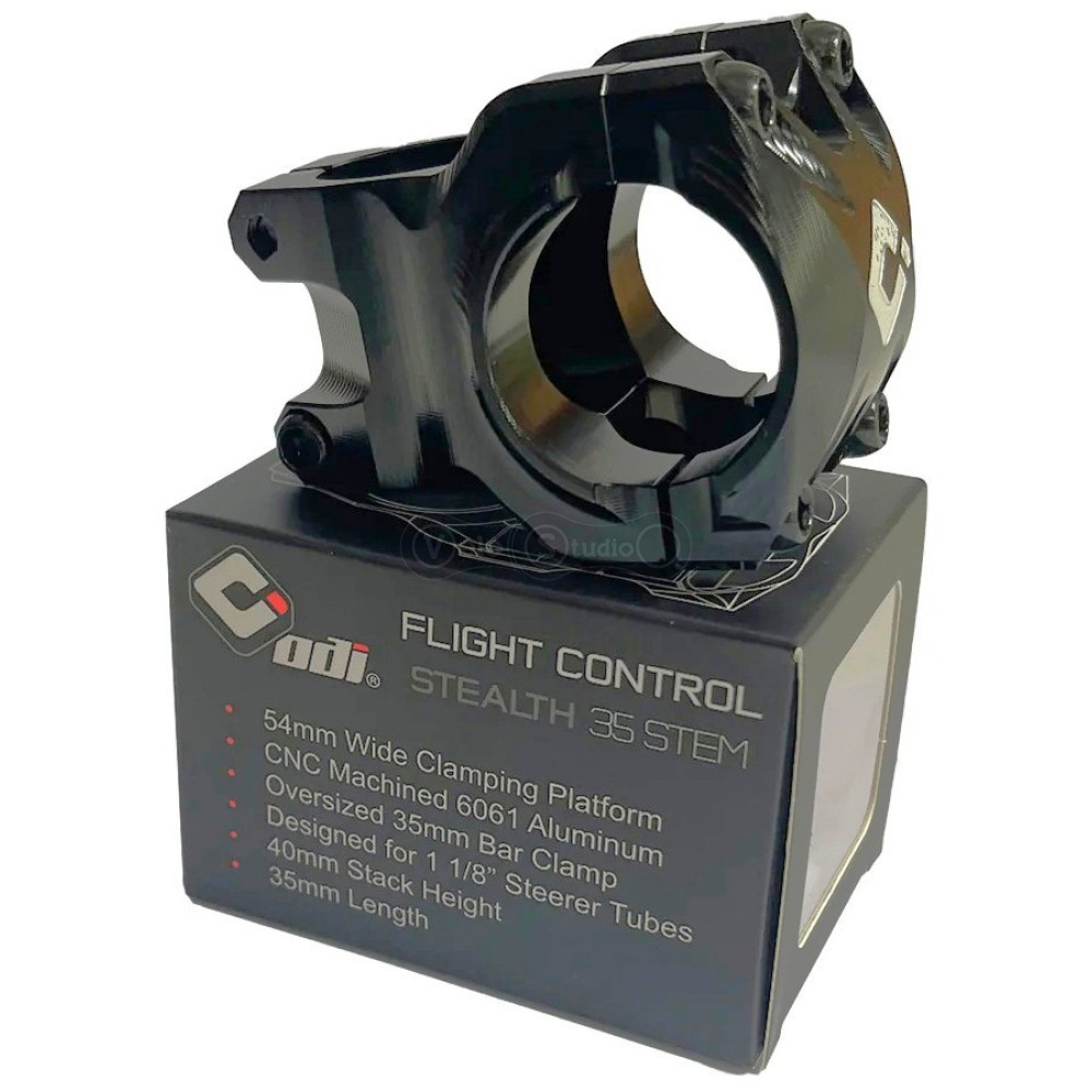 Вынос руля ODI Flight Control Stealth 35mm 0 Rise Black