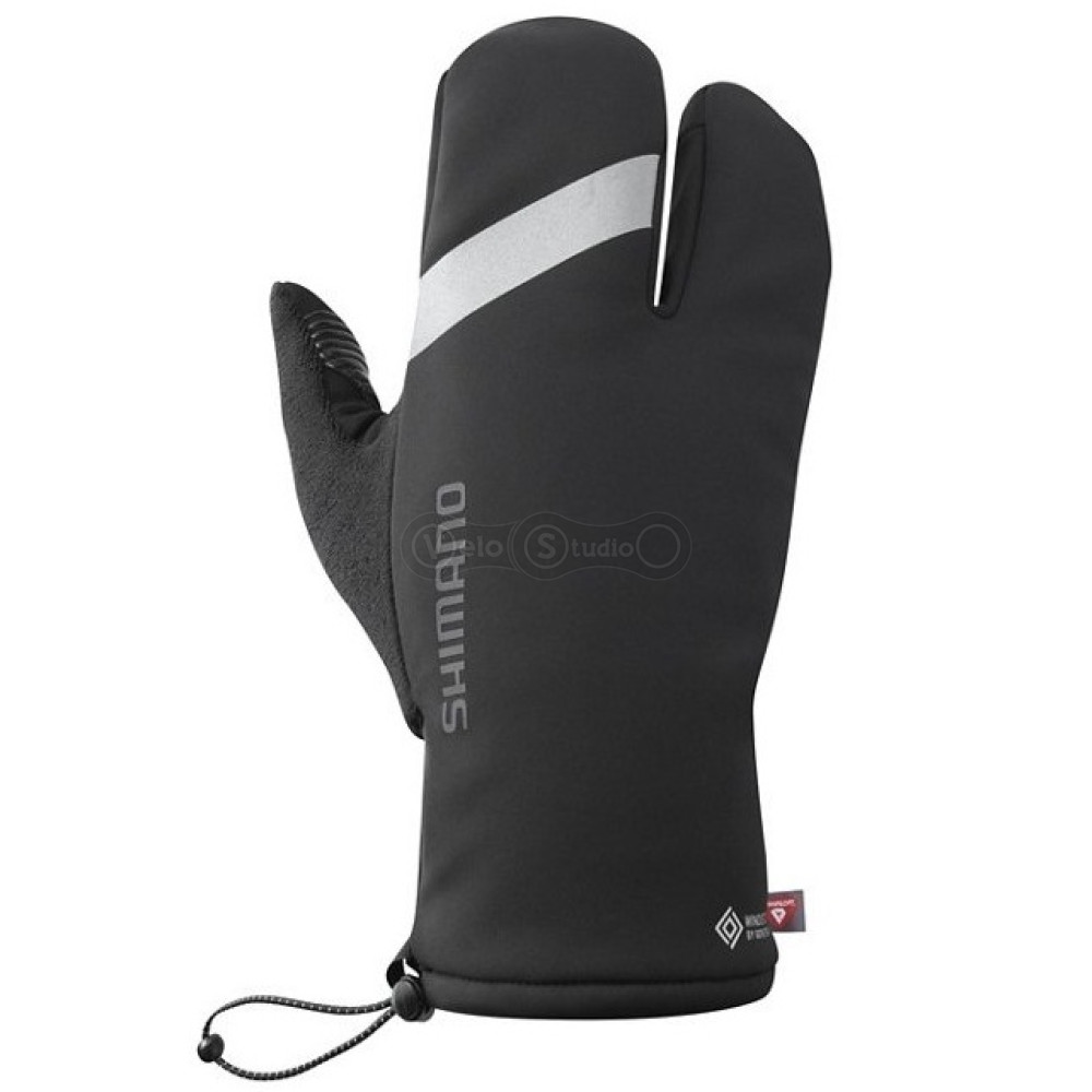 Перчатки Shimano WINDSTOPPER PRIMALOFT 2x2, черные, размер M