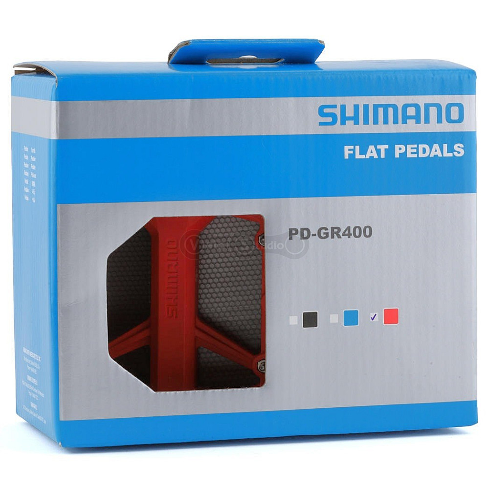 Педалі Shimano PD-GR400L, ENDURO/TRAIL, червоні