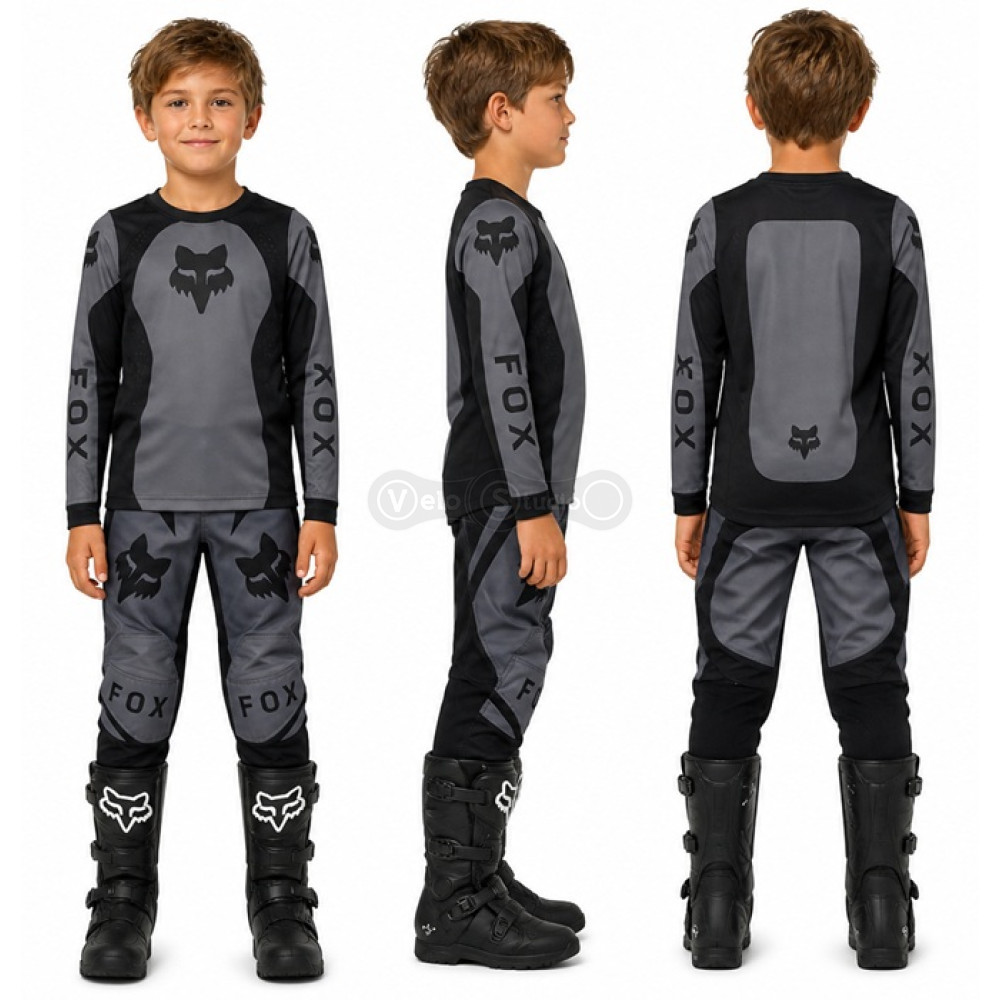 Детские мотоштаны FOX 180 Kids Pant - SHIELD [Black], K4