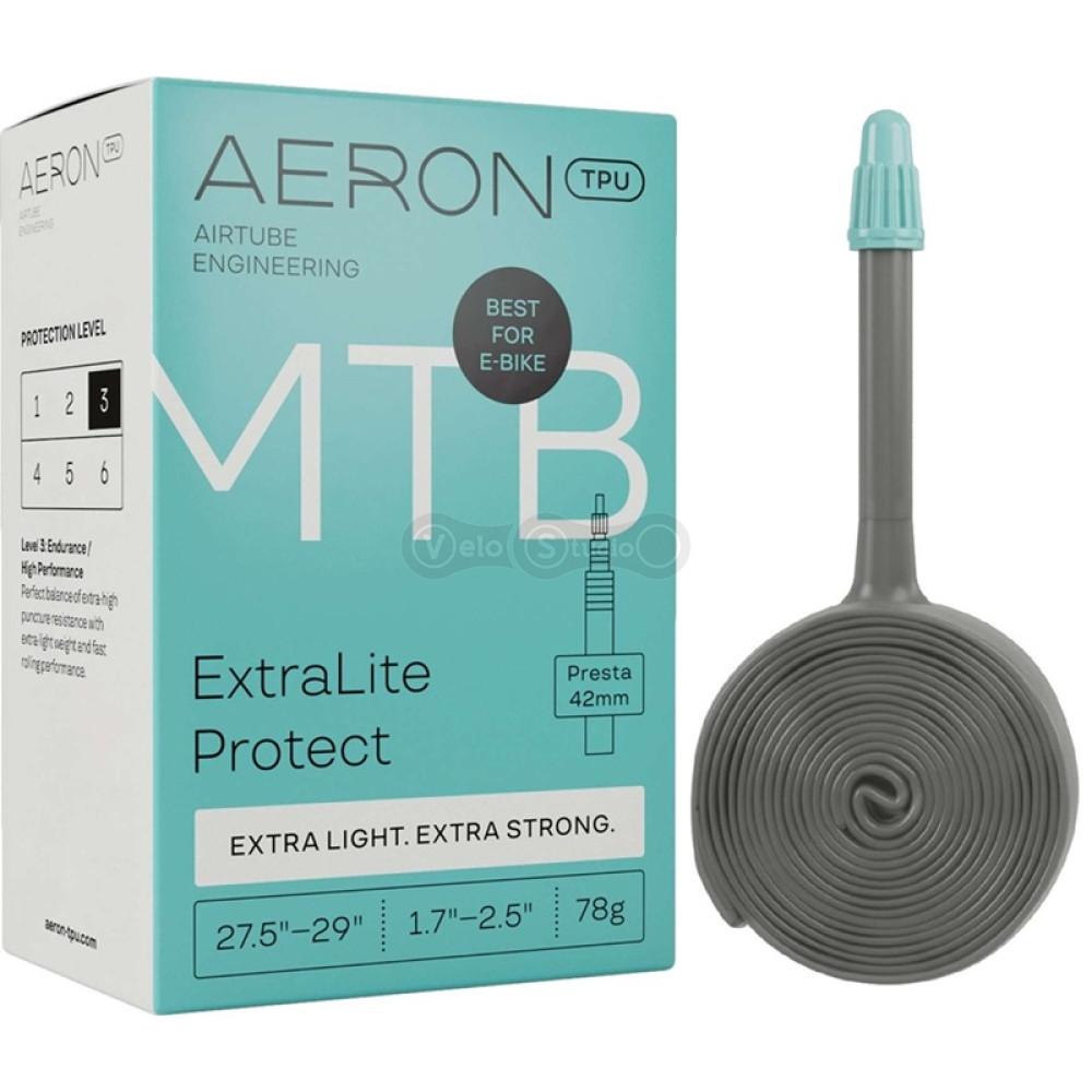 Камера AERON TPU MTB ExtraLite Protect 27,5-29x1,7-2,5 Presta 42, 78г