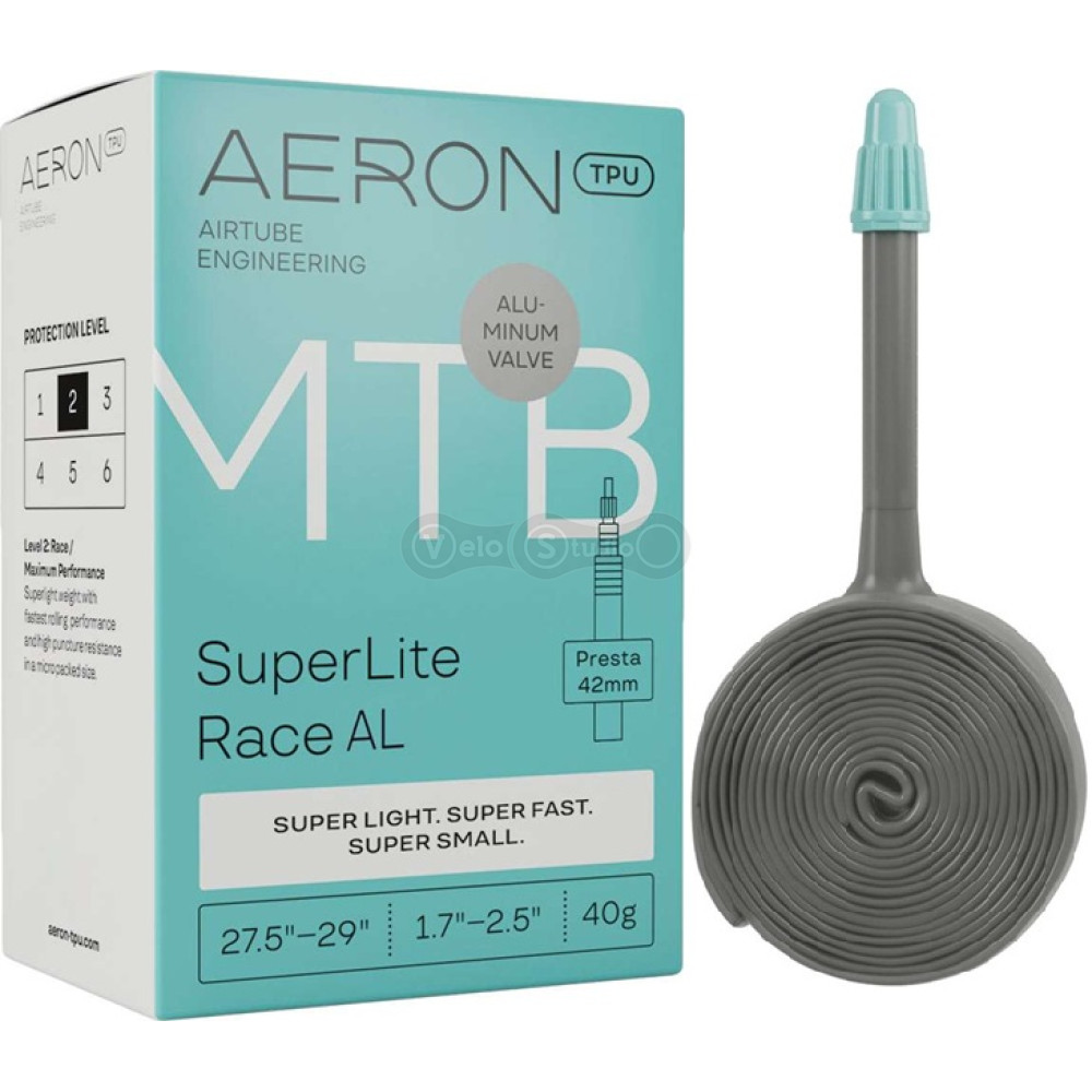 Камера AERON TPU MTB SuperLite Race AL 27,5-29x1,7-2,5 Presta 42 40г