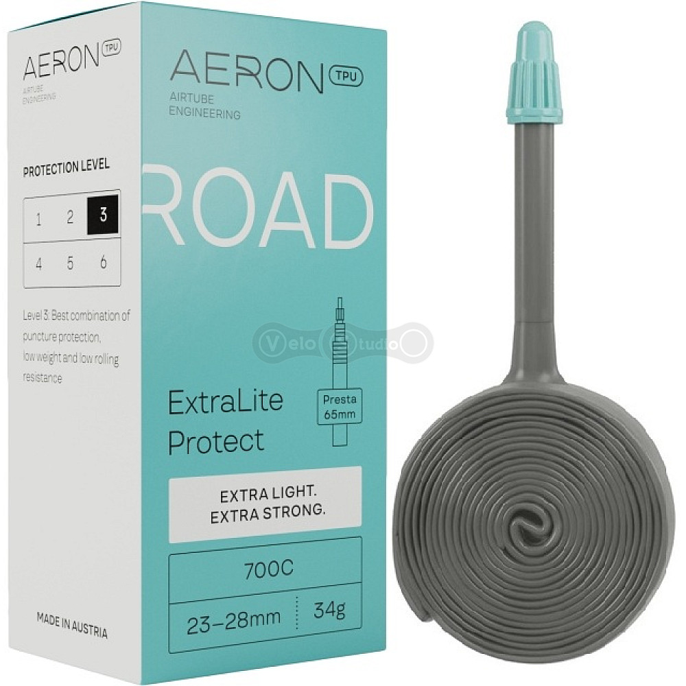 Камера AERON TPU Road ExtraLite Protect 700Cx28-32 Presta 42 44г