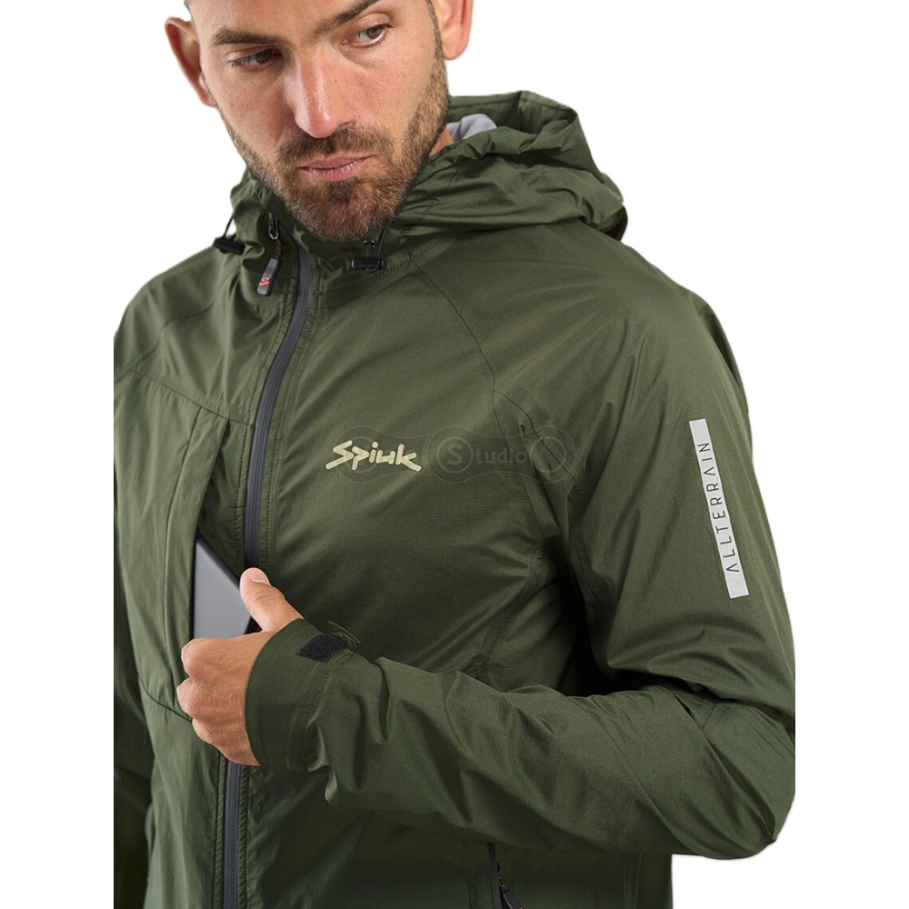 Куртка Spiuk All Terrain Waterproof мужская зеленая XL