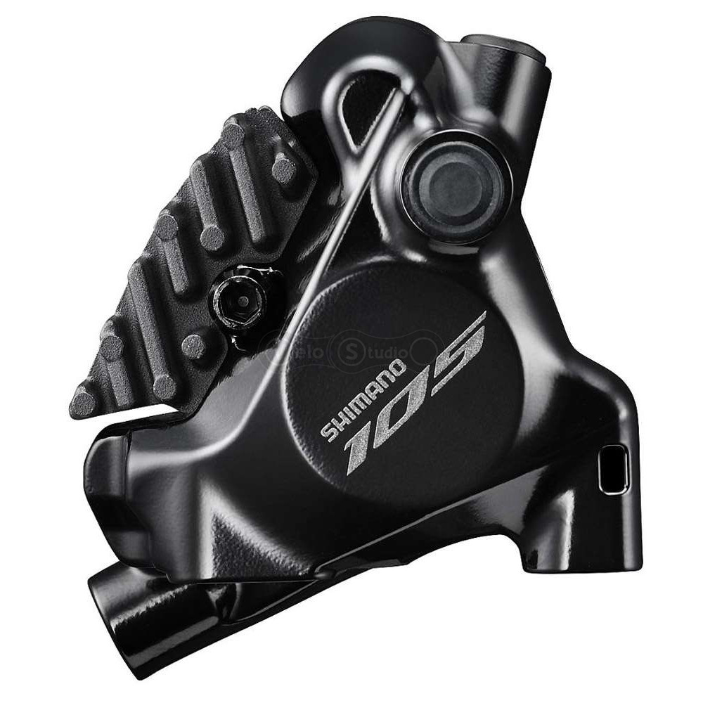 Калипер гидравлического тормоза Shimano BR-R7170-R, 105, FLAT MOUNT задний без адаптера, колодка L05A RESIN PAD(W/FIN)