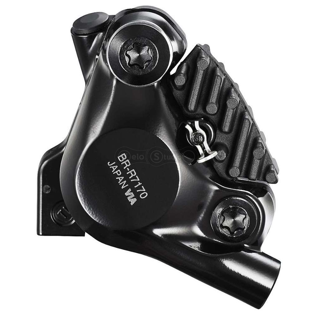 Калипер гидравлического тормоза Shimano BR-R7170-R, 105, FLAT MOUNT задний без адаптера, колодка L05A RESIN PAD(W/FIN)